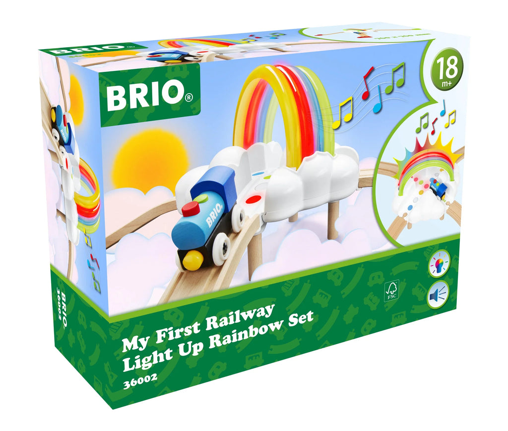 Brio My First Railway Light Up Rainbow Set