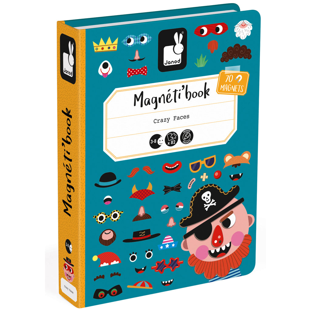 Boy's Crazy Faces Magnet Set