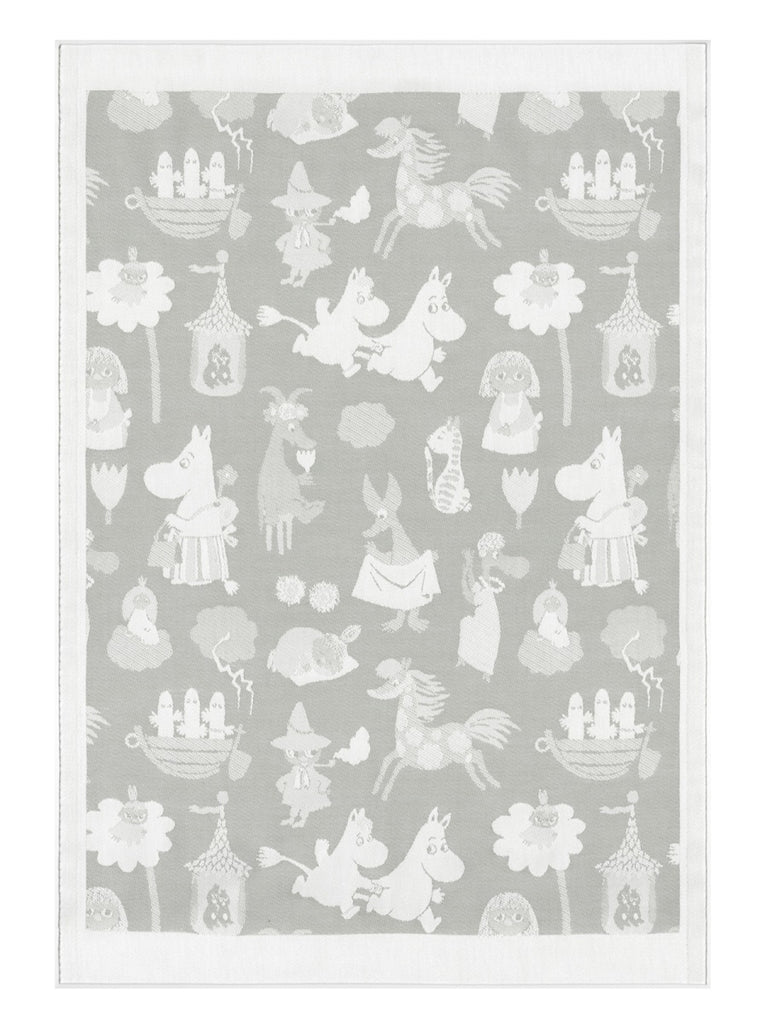Moomin Valley Grey Blanket