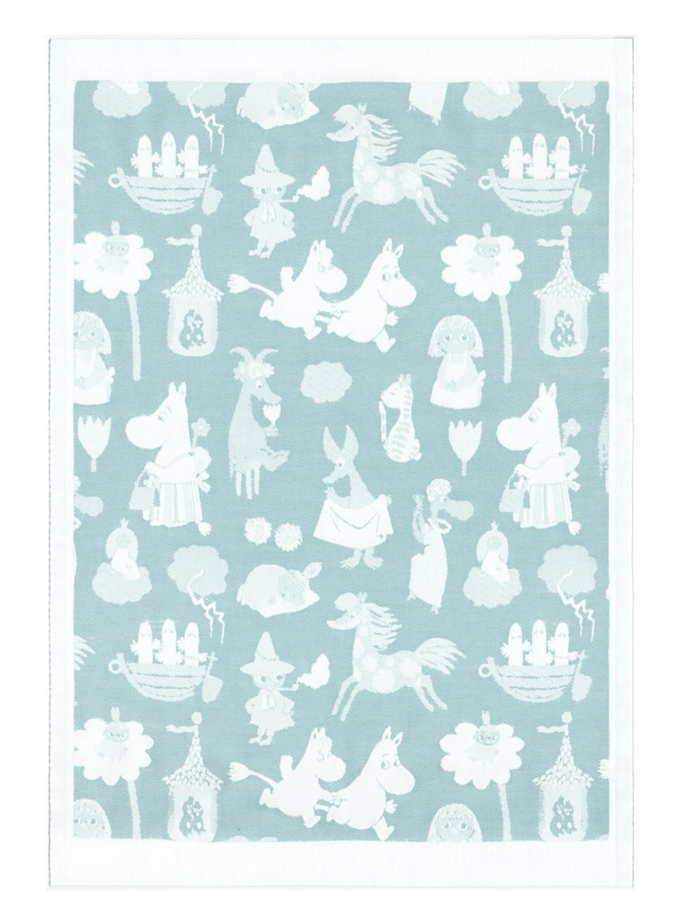 Moomin Valley Blue Blanket