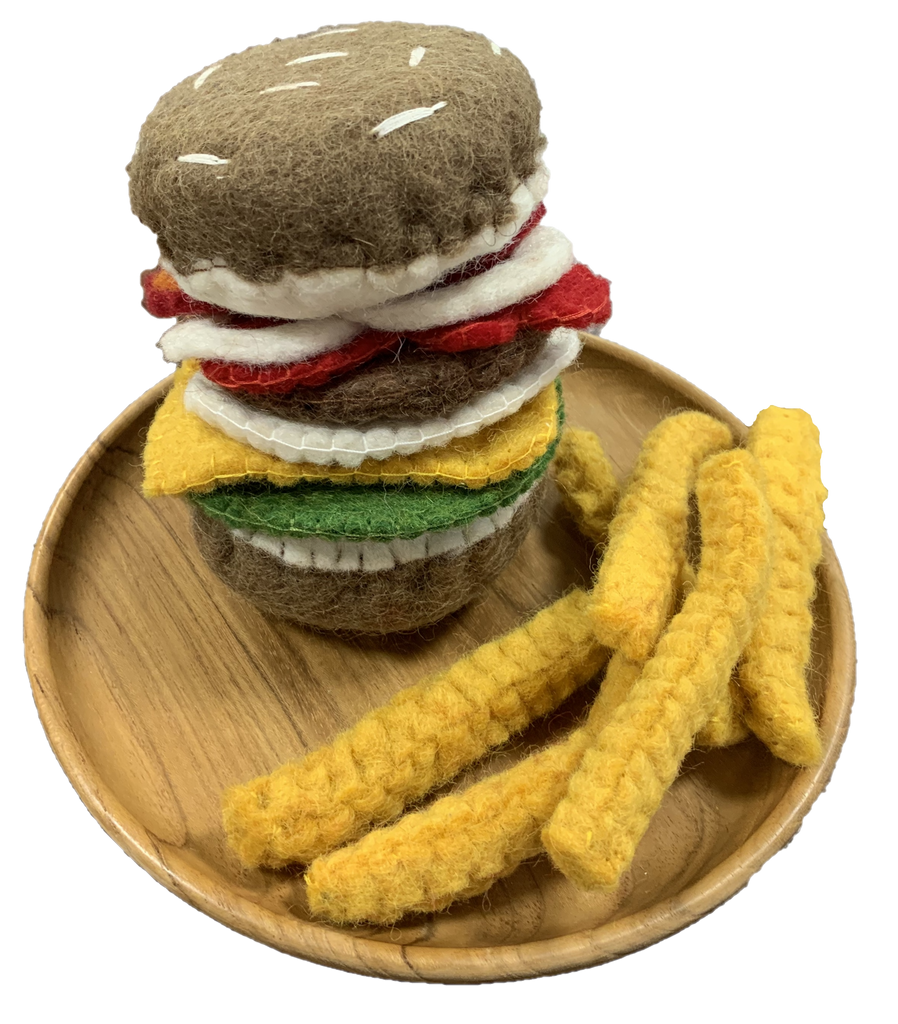 Felt Burger & Chips Set