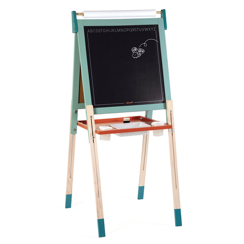 Janod Easel with Magnetic Whiteboard / Blackboard