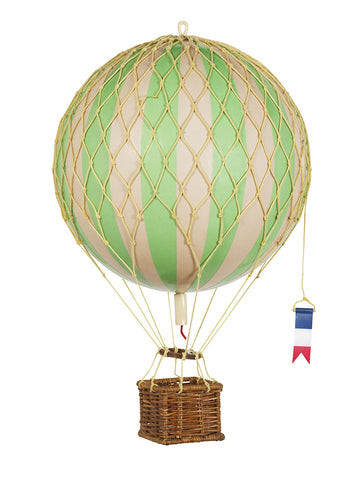 REDUCED - Large Hanging Hot Air Balloon Green