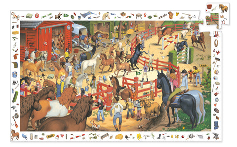 200pc Horse Riding Observation Puzzle