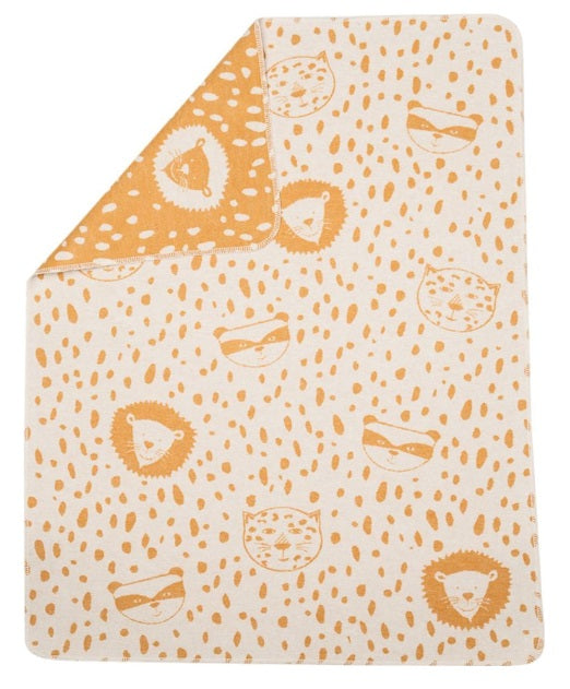 Leopard & Friends Gold Blanket