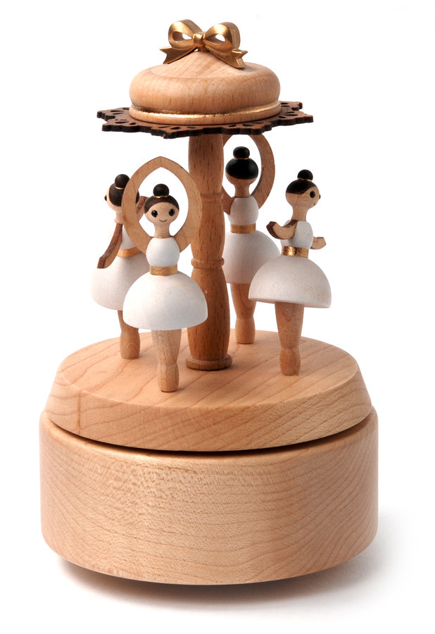 Wooden Music Box Ballerinas